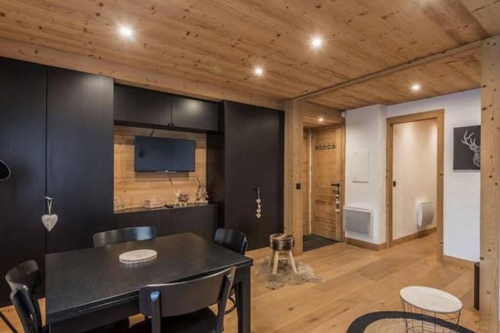 Charmant T2 Megeve, 10 Min A Pied Du Centre Exteriör bild